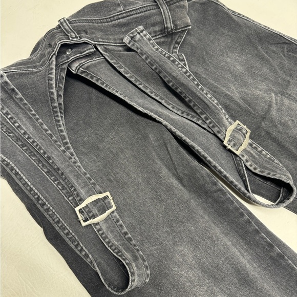 Free people deep V denim jump suit size 4 - Picture 7 of 9